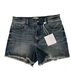 PISTOLA Eliana Fray Hem Blue Jeans Short Size 28